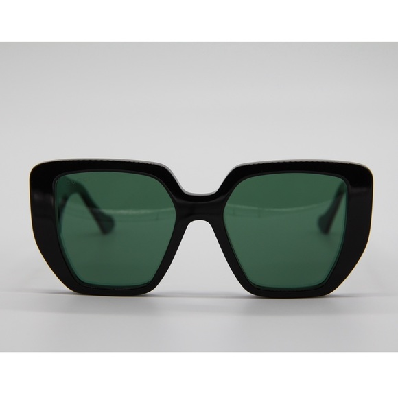 NEW GUCCI SUNGLASSES GUCCI GG0956S 001 BLACK GREEN WOMEN’S SUNGLASSES - Picture 5 of 14